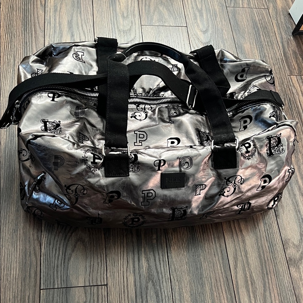 Victoria’s Secret PINK Monogram Duffle Bag Overnighter New